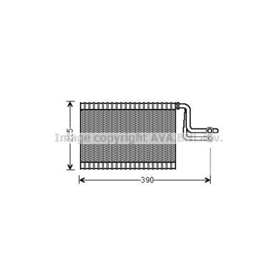 AVA Evaporatör Denso Tip E87-90 - Kod AVABWV365 - OEM 64119179802 ürün görseli