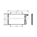 AVA Klima Radyatörü Mercedes-benz Sprinter - Kod AVAMS5219 - OEM A9015000554