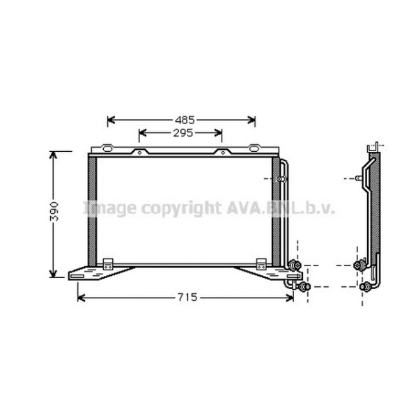 AVA Klima Radyatörü Komp 210 111 - Kod AVAMS5222 - OEM A2108300370