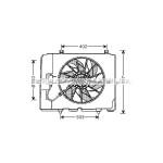 AVA Fan Tekli Küçük Pervaneli Davlumbazli 210 - Kod AVAMS7502 - OEM A0015003593