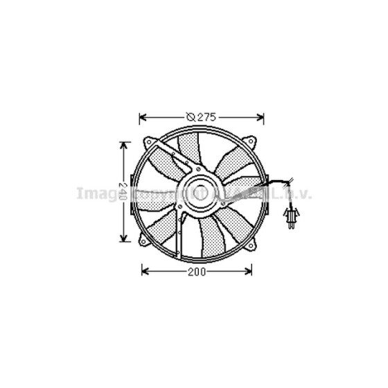 AVA Fan Çiftli Sol 202 111 - Kod AVAMS7521 - OEM A0015001293 ürün görseli