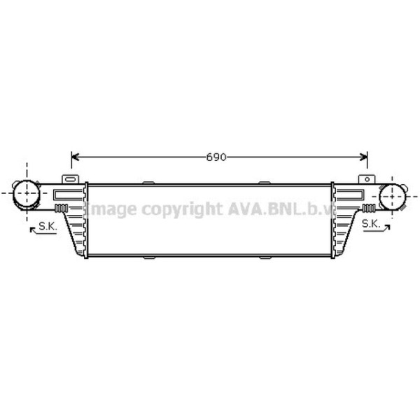 AVA Interkol Radyatörü 210 - Kod AVAMSA4296 - OEM A2105002000