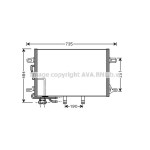 AVA Klima Radyatörü 211 - Kod AVAMSA5307 - OEM A2115001154
