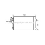 AVA Klima Radyatörü 639 646 - Kod AVAMSA5484 - OEM A6398350270