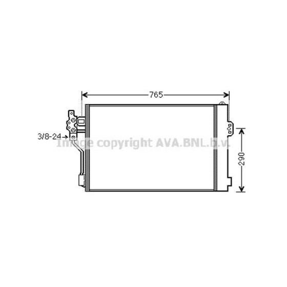 AVA Klima Radyatörü 639 646 - Kod AVAMSA5484 - OEM A6398350270 ürün görseli