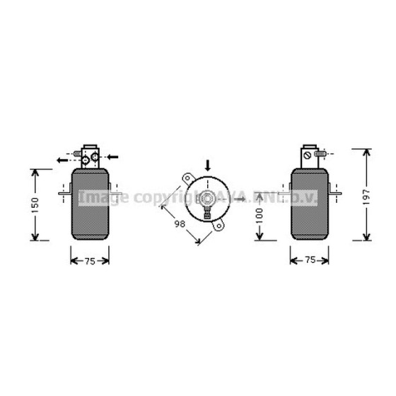 AVA Klima Tüpü 140 - Kod AVAMSD266 - OEM A1408300183 ürün görseli