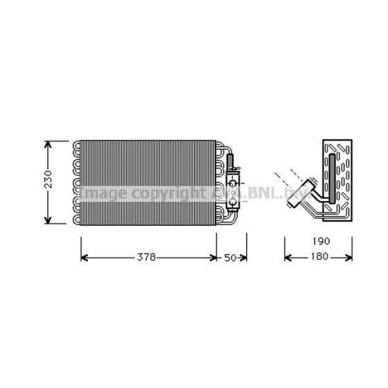 AVA Evaporatör 140 - Kod AVAMSV001 - OEM A1408302158 ürün görseli