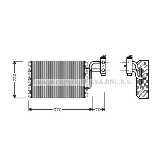 AVA Evaporatör 124 - Kod AVAMSV002 - OEM A1248300758 ürün görseli