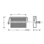 AVA Evaporatör 210 - Kod AVAMSV272 - OEM A2108300958