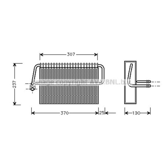 AVA Evaporatör 210 - Kod AVAMSV272 - OEM A2108300958 ürün görseli