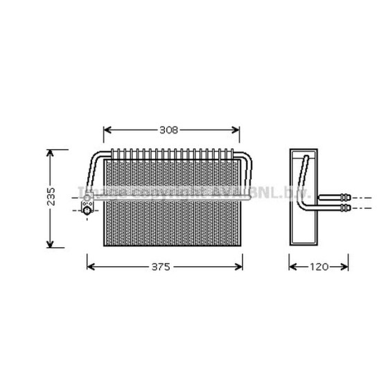 AVA Evaporatör 220 - Kod AVAMSV326 - OEM A2208300758 ürün görseli