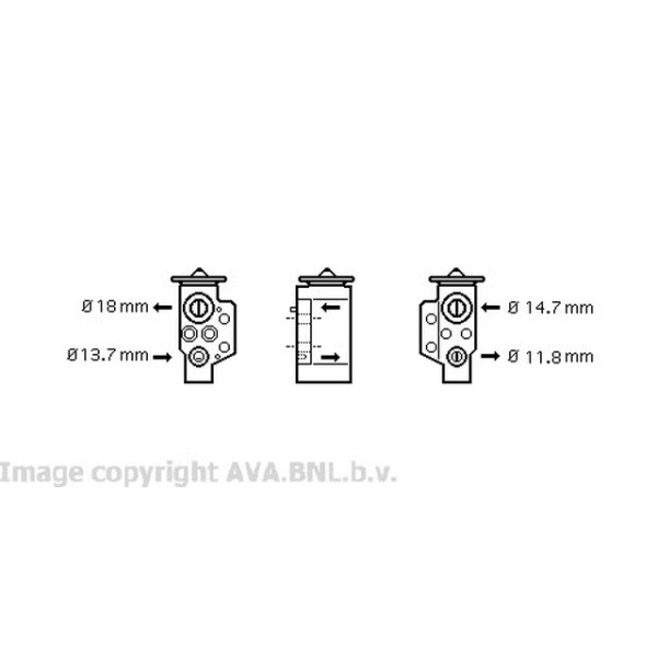 AVA Klima Valfi Blf-bjb-bkp Volkswagen Golf 5 - Volkswagen Caddy 3 - Volkswagen Passat 5 1.6-1.9 Audi Tdi-2.0 Audi TDI - Kod AVAVW1243 - OEM 1K0820679