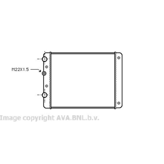 AVA SU Radyatörü Volkswagen Polo-seat Cordoba-skoda Fabia Aee-alm-afh 1, 4 16v-1, 6 94-99 Av-vw2129 - Kod AVAVW2129 - OEM 6N0121253K ürün görseli