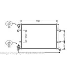 AVA SU Radyatörü Blf-blr Volkswagen Golf 5 1.6-2.0 FSI - Kod AVAVW2204 - OEM 1K0121251BR