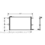 AVA Klima Radyatörü Aft Volkswagen Polo Classic 1.6 - Kod AVAVW5144 - OEM 6K0820413B