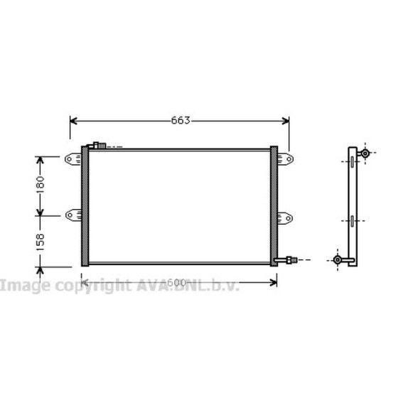 AVA Klima Radyatörü Aft Volkswagen Polo Classic 1.6 - Kod AVAVW5144 - OEM 6K0820413B ürün görseli