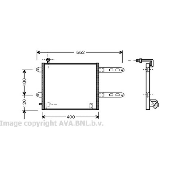 AVA Klima Radyatörü Ahw Volkswagen Polo 3 1.4 16V - Kod AVAVW5178 - OEM 6X0820413A ürün görseli
