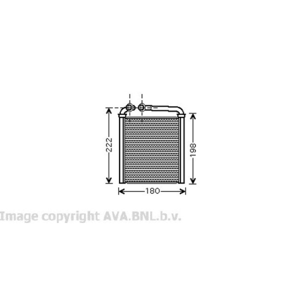 AVA Kalorifer Radyatörü Bkp Volkswagen Passat 6 2.0TDİ - Kod AVAVW6256 - OEM 3C0819031