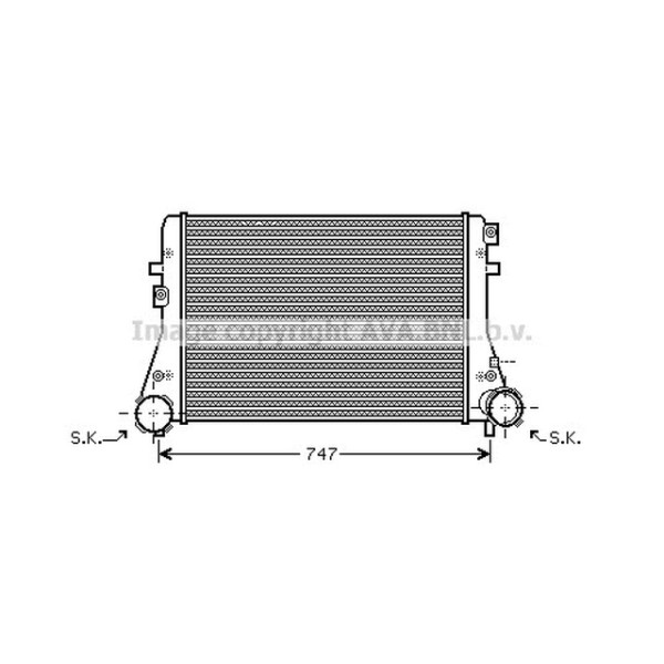 AVA Interkol Radyatörü Bxe Volkswagen Passat 6 1.9TDİ - Kod AVAVWA4227 - OEM 3C0145805R