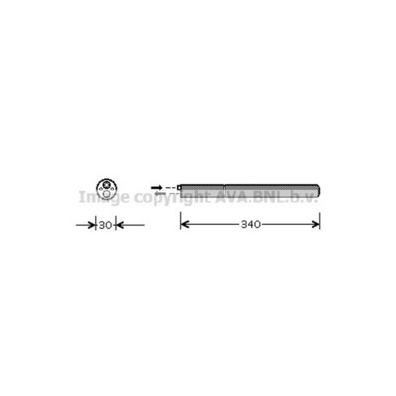AVA Klima Tüpü Blf-bjb Volkswagen Golf 5 - Volkswagen Caddy 3 1.6-1.9 Audi TDI - Kod AVAVWD210 - OEM 1K0298403A ürün görseli