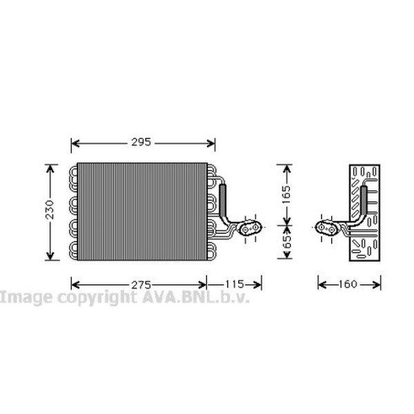 AVA Evaporatör Aee Volkswagen Polo 3 01.haz - Kod AVAVWV168 - OEM 6N1820103A