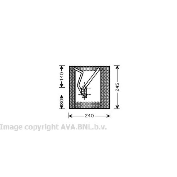 AVA Evaporatör Blf-bjb Volkswagen Golf 5 - Volkswagen Caddy 3 - Volkswagen Passat 6 1.6-1.9 Audi TDI - Kod AVAVWV241 - OEM 1K1820103E
