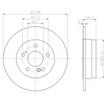 BALO Fren Diski - Aynasi Arka 129 - Kod BAL02098 - OEM A1294230012
