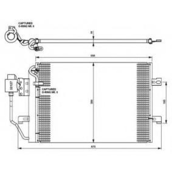 BEHR Klima Radyatörü 168 - Kod BHR8FC351301361 - OEM A1685000454