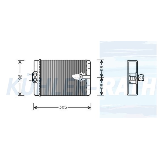 BEHR Kalorifer Radyatörü 220 - Kod BHR8FH351312021 - OEM A2208300261 ürün görseli