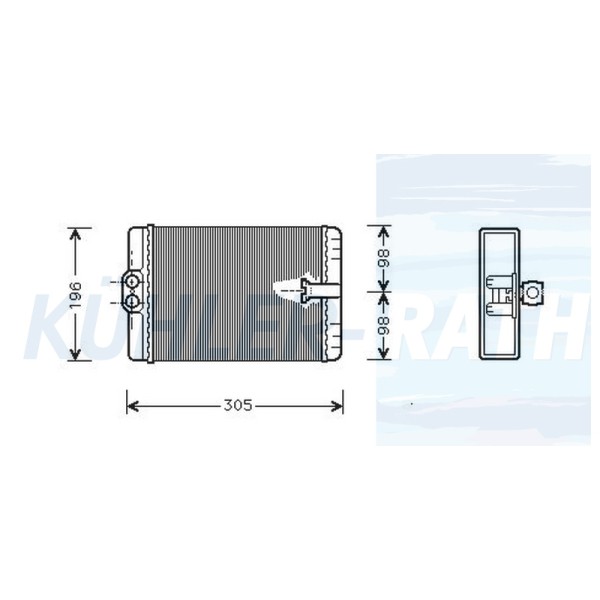 BEHR Kalorifer Radyatörü 220 - Kod BHR8FH351312021 - OEM A2208300261