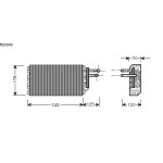 BEHR Evaporatör 129 - Kod BHR8FV351210121 - OEM A1298300358