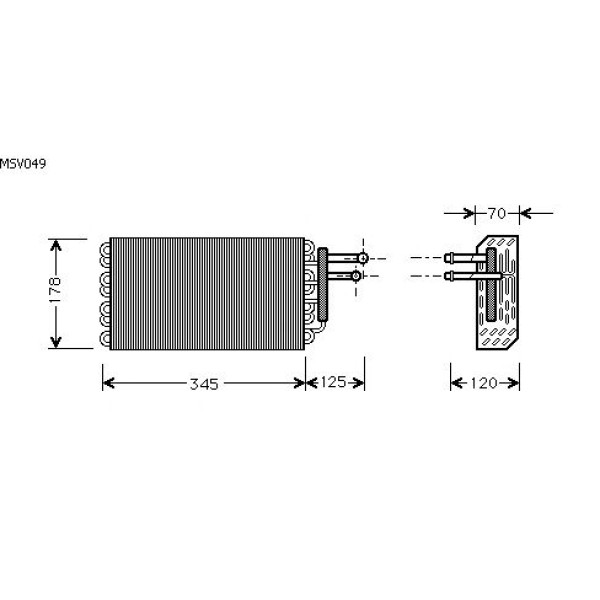 BEHR Evaporatör 129 - Kod BHR8FV351210121 - OEM A1298300358