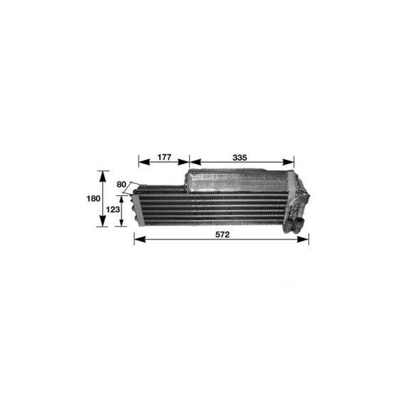 BEHR Evaporatör 126 - Kod BHR8FV351210291 - OEM A0008305058 ürün görseli