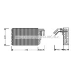 BEHR Evaporatör 638 - Kod BHR8FV351210741 - OEM A0008309858