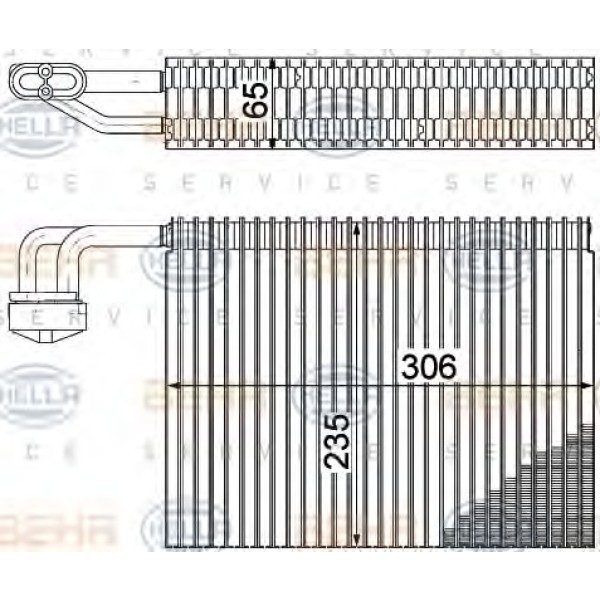 BEHR Evaporatör E65 - Kod BHR8FV351211311 - OEM 64119134629