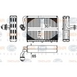 BEHR Evaporatör 221 - Kod BHR8FV351331181 - OEM A2218300158