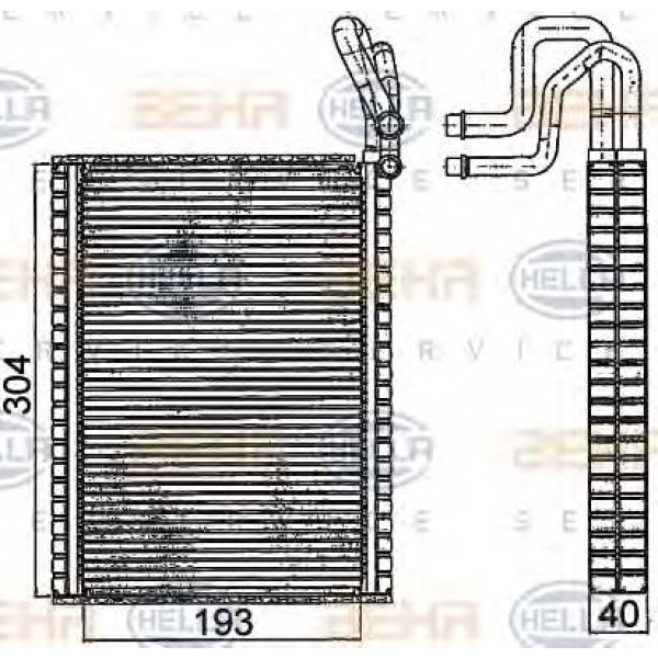 BEHR Evaporatör E70-71 - Kod BHR8FV351331291 - OEM 64116968201