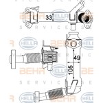 BEHR EGR - Soğutucusu M47-57 - Kod BHR8ME376750761 - OEM 11717794245