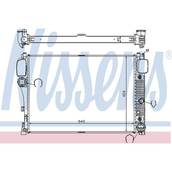 BEHR SU Radyatörü 221 - Kod BHR8MK376700614 - OEM A2215002603 ürün görseli
