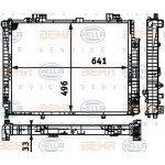 BEHR SU Radyatörü Klimasiz 111 - Kod BHR8MK376710271 - OEM A2025006103