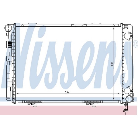 BEHR SU Radyatörü Man 124 601 - Kod BHR8MK376710654 - OEM A1245004903 ürün görseli