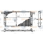 BEHR SU Radyatörü SL320 129 - Kod BHR8MK376711091 - OEM A1295001303