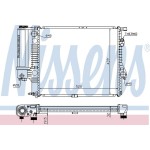 BEHR SU Radyatörü Man E39 M52-54 - Kod BHR8MK376711121 - OEM 17111740698