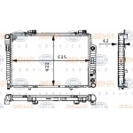 BEHR SU Radyatörü Klimali 202 604 - Kod BHR8MK376711194 - OEM A2025003203