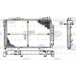 BEHR SU Radyatörü 202 605TD - Kod BHR8MK376711201 - OEM A2025005603
