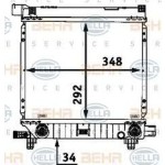 BEHR SU Radyatörü Klimasiz 124 111 - Kod BHR8MK376712164 - OEM A1245005603