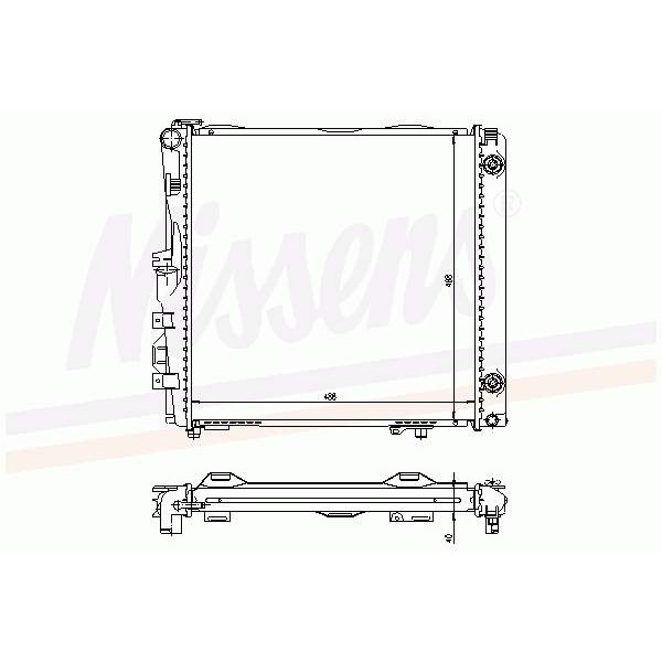BEHR SU Radyatörü 126 103 - Kod BHR8MK376713294 - OEM A1265005103