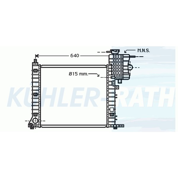 BEHR SU Radyatörü Man-klm 638 611 - Kod BHR8MK376714301 - OEM A6385012701
