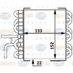 BEHR SU Radyatörü Ilave SU Isitici 203 - Kod BHR8MK376717411 - OEM A2035010001