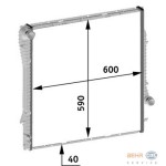 BEHR SU Radyatörü Man 3.0-d E53 M57N - Kod BHR8MK376719041 - OEM 17111439102